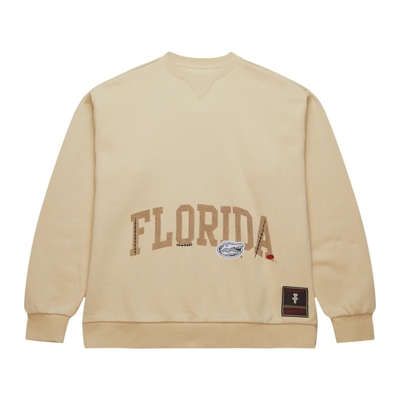 Florida Gators Cactus Jack x M&N Unisex Pullover Sweatshirt – Tan - Picture 1 of 5